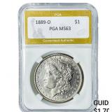 1889-O Morgan Silver Dollar PGA MS63