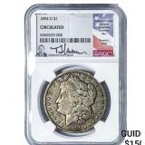 1894-O Morgan Silver Dollar NGC Circulated