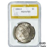1904-O Morgan Silver Dollar PGA MS63