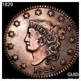 1829 Coronet Head Large Cent CHOICE BU
