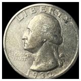 1932-S Silver Washington Quarter CLOSELY UNCIRCULA