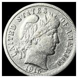 1915-S Silver Barber Dime CLOSELY UNCIRCULATED
