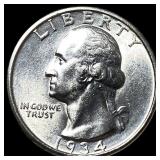 1934 Silver Washington Quarter UNCIRCULATED