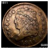 1811 Classic Head Half Cent NEARLY UNCIRCULATED