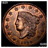 1829 Coronet Head Large Cent CHOICE BU