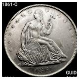 1861-O Seated Liberty Half Dollar CHOICE BU
