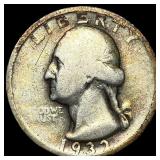 1932-D Silver Washington Quarter NEARLY UNCIRCULAT
