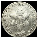 1853 Silver Three-Cent Piece UNCIRCULATED
