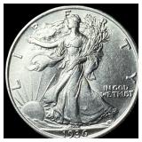 1936 Silver Walking Liberty Half Dollar UNCIRCULAT