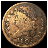 1809 Classic Head Half Cent LIGHTLY CIRCULATED