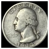 1932-D Silver Washington Quarter LIGHTLY CIRCULATE