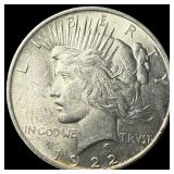 1922 Silver Peace Dollar CHOICE BU