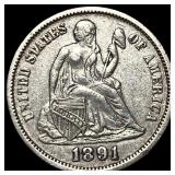 1891 Silver Dime UNCIRCULATED