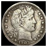 1903 Barber Quarter NEARLY UNCIRCULATED
