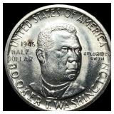 1946 Silver Half Dollar Booker T. Washington UNCIR