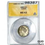 1883 Liberty Victory Nickel ANACS MS63