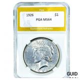 1926 Silver Peace Dollar PGA MS64