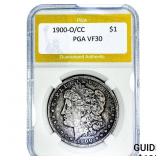1900-O/CC Morgan Silver Dollar PGA VF30