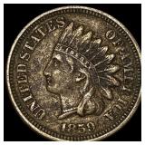 1859 Copper-Nickel Indian Head Cent NEARLY UNCIRCU