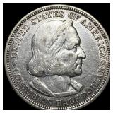 1893 Columbian Exposition Half Dollar NEARLY UNCIR