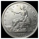 1877 Silver Trade Dollar CLOSELY UNCIRCULATED