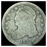 1837 Capped Bust Half Dollar LIGHTLY CIRCULATED