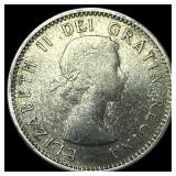 1957 Canada Silver 10 Cents ABOUT UNCIRCULATED