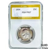 1954 Washington Silver Quarter PGA PR67