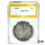 1878 Morgan Silver Dollar PGA XF45