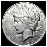 1928 Silver Peace Dollar LIGHTLY CIRCULATED