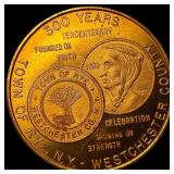 1960 Town of Rye NY Tercentenary Token UNCIRCULATE
