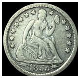 1855 Arrows Seated Liberty Dime LIGHTLY CIRCULATED