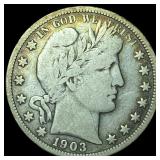 1903 Barber Half Dollar LIGHTLY CIRCULATED