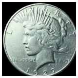 1927 Silver Peace Dollar CLOSELY UNCIRCULATED