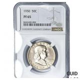 1950 Franklin Half Dollar NGC PF65