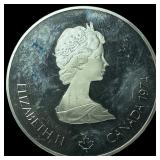 1974 Canada Silver 5 Dollars Montreal Olympics UNC