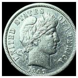 1907-D Silver Barber Dime UNCIRCULATED