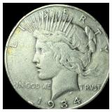 1934-D Silver Peace Dollar LIGHTLY CIRCULATED