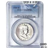 1959-D Franklin Half Dollar PCGS MS65 FBL
