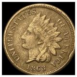 1863 Indian Head Cent LIGHTLY CIRCULATED