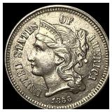 1866 Nickel Three-Cent Piece UNCIRCULATED