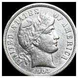 1903 Barber Dime UNCIRCULATED