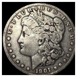 1901-S Silver Morgan Dollar ABOUT UNCIRCULATED