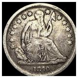 1840-O Silver Seated Liberty Dime LIGHTLY CIRCULAT