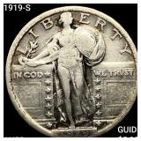 1919-S Standing Liberty Quarter CLOSELY UNCIRCULAT
