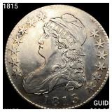 1815 Capped Bust Half Dollar CLOSELY UNCIRCULATED