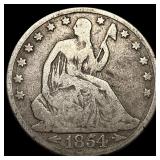1854-O Silver Half Dollar LIGHTLY CIRCULATED