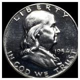 1954 Franklin Silver Half Dollar CHOICE PROOF