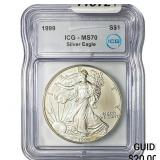 1999 Silver Eagle ICG MS70