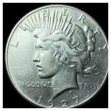 1927 Silver Peace Dollar CHOICE AU
